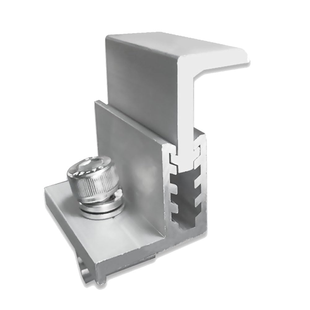 Pince de fixation pour panneau solaire réglable 30 à 45 mm | Idéal pour autoconsommation - x10