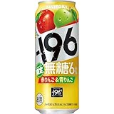 -196無糖 赤りんご＆青りんご 500ml 24本 サントリー チューハイ イチキューロク