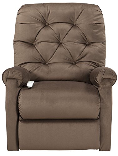 Mega Motion Lift Chair Easy Comfort Recliner Lc-200 3 Position Rising Electric Power Chaise Lounger - Chocolate Brown Color Fabric #TOP2