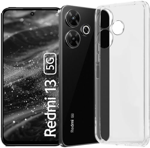 Image of COVERBLACK Soft Rubber Back Cover Compatible Model for Mi Poco M6 Plus 5G - Transparent
