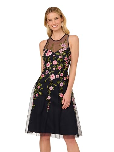 Adrianna Papell Women's Bead Embroidery Dress