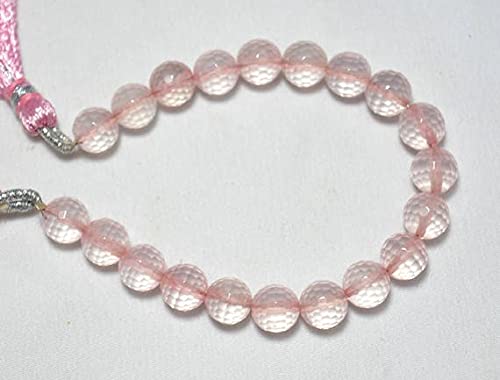 Perles quartz rose gemstone beads facettées 8mm pour la joaillerie DIY