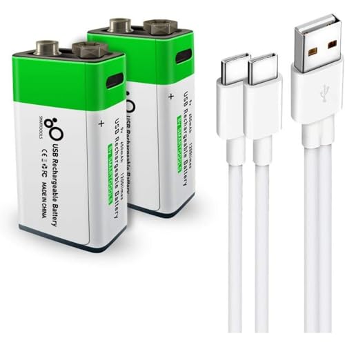 bateria 9 voltios recargable marca HYGE