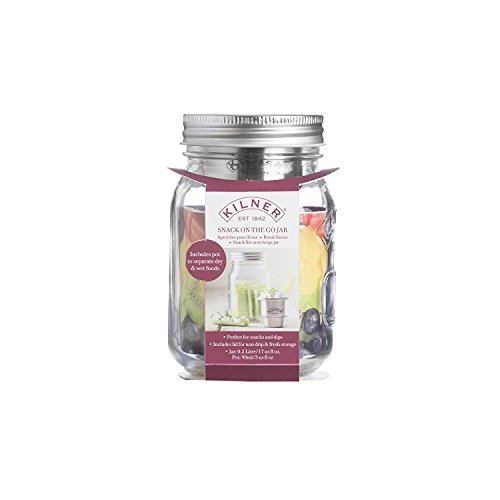 Kilner Glass Snack On The Go Jar Set, 1-Pieces (Transparent)