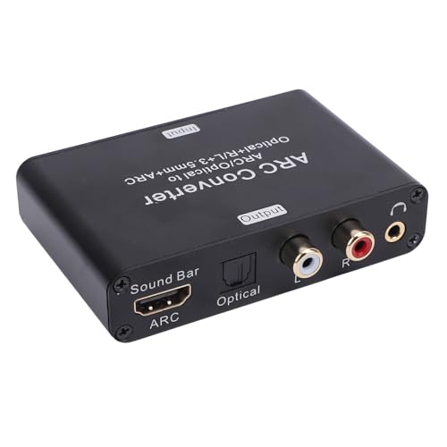 Convertidor ARC Interfaz Multimedia HD a DAC analógico 192 KHz con salida audio de 3,5 mm 4