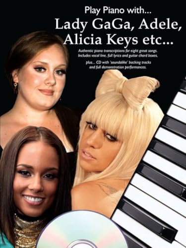 Play piano with... lady gaga, adele, alicia keys etc. piano, voix, guitare+cd