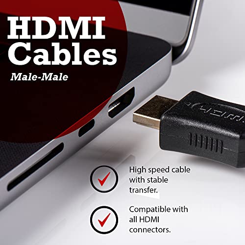 rhinocables Gold High-Speed HDMI Cable, Lead Supports 1080p, Full HD, HDTV, 3D 4K, Audio, Ethernet (5m)