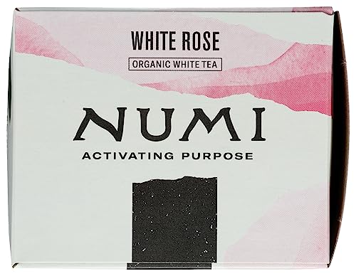 Numi Organic Tea White Rose, 16 Count Box Of Tea Bags, White Tea #TOP4