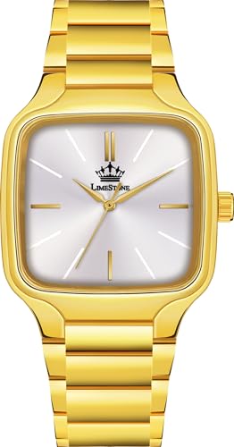 Image of LIMESTONE Classic Series Men Analog Watch - Stainless Steel Mesh Strap with Elegant Dial & Roman Numerals | Quartz Wristwatch for Casual & Formal Wear