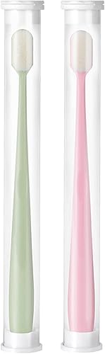 Miniatura 8 de Cepillo de dientes nano prémium de inspiración nórdica, cepillo de dientes extra suave para adultos con 20000 cerdas suaves, cepillos de dientes