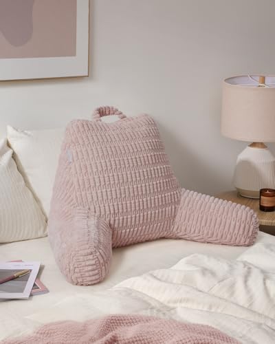 Blissful Diary Travesseiro de leitura, travesseiro de cama elegante com espuma viscoelástica desfiad