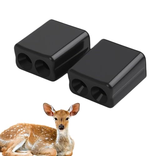 Auto-Hirschpfeife – Paar Ultraschall-Wildwarngeräte, An Der Stoßstange Des Fahrzeugs Montierter Warnalarm, Geräuschlose, Durch Den Luftstrom Aktivierte Tierabschreckung, Langlebiges Zubehör Für Die Ve