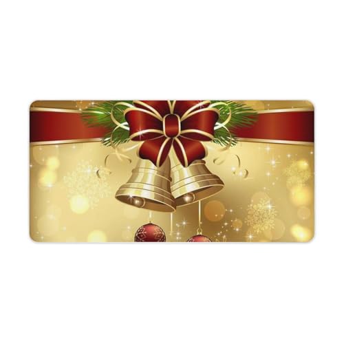 Tapis de souris grand format antidérapant ordinateur Merry Christmas