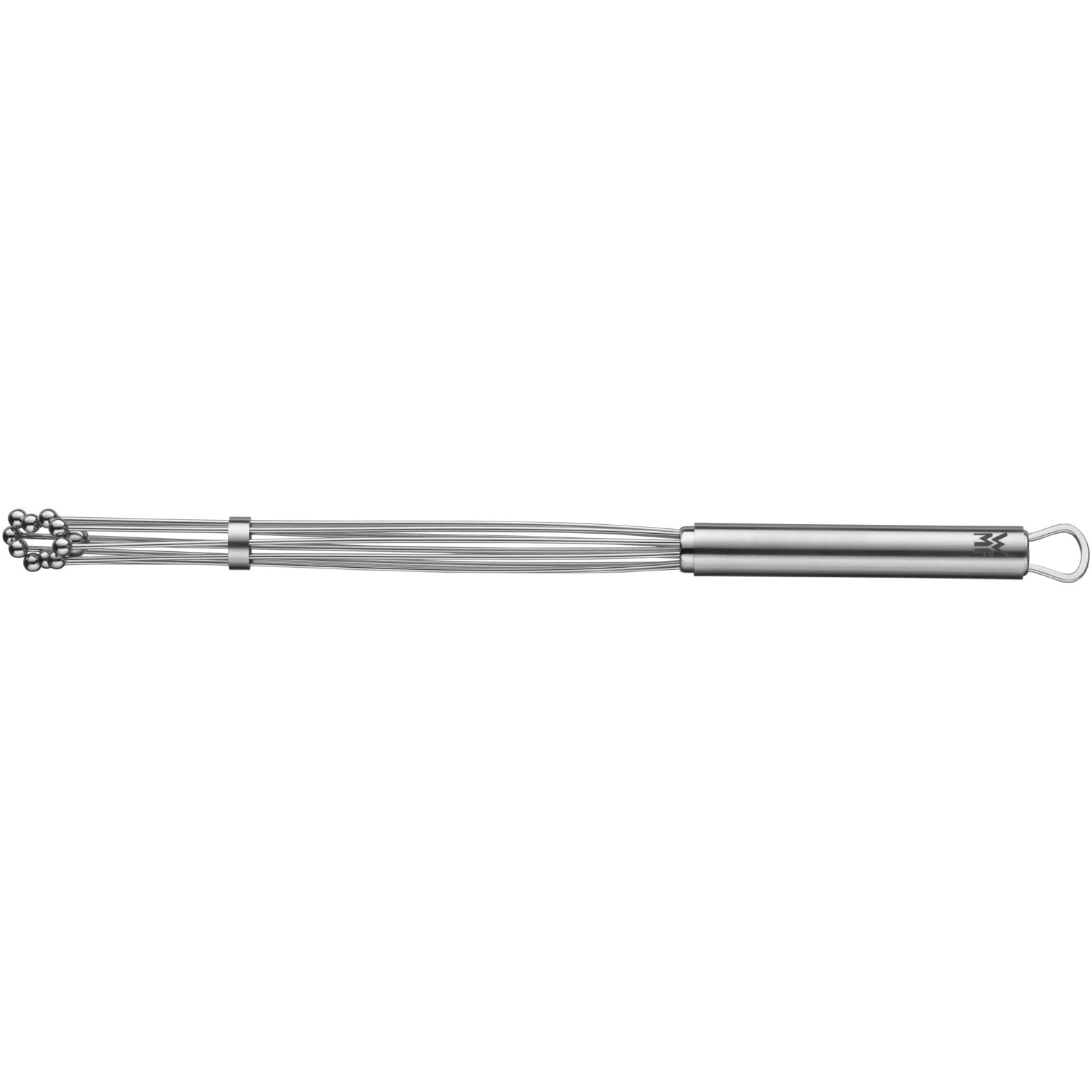 WMF Profi Plus mieszadło z pierścieniem redukcyjnym 32 cm, kulki ze stali nierdzewnej, trzepaczka ze stali nierdzewnej częściowo matowana, stal nierdzewna Cromargan, częściowo matowana, trzepaczka do