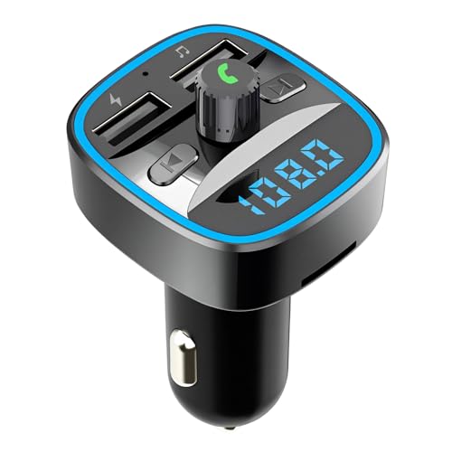 Trasmettitore FM Bluetooth 5.3 per Auto, Adattatore Audio Bluetooth per