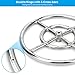 Stanbroil 12 Inch Round Fire Pit Burner Ring for Natural Gas & Propane - 304 Stainless Steel for Indoor & Outdoor Fireplace, BTU 92,000 Max