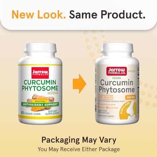Jarrow Formulas Curcumin Phytosome Nutritional Supplements, 500 mg, 60 Count