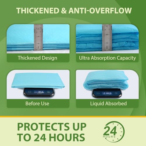 DEEP DEAR Extra Large Dog Pads 28"x34", 30 Count Thicker Puppy Pads XL, Super Absorbent Pee Pads for Dogs, Disposable Incontience Underpads for Doggies, Cats, Rabbits, Pups, Leak-Proof Pet Potty Mats - Image 5