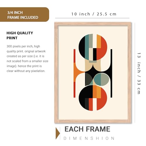 Image of kotart Boho Theme Digital Painting for Wall Decoration - Wall Art Prints for Living Room, Bedroom, Office, Room Decor, wall hanging (Pack of 6 Multicolor) (10x13 inch, J)