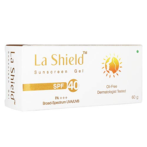La Shield Glenmark La Shield La Shield Sunscreen Gel SPF 40, White, 60 g