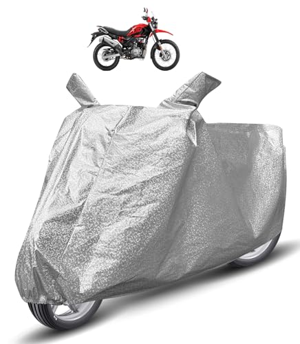 Image of Auto Hub Waterproof Bike Cover Compatible with Hero Xpulse 200T Dustproof, UV Protection Two Wheeler Bike Xpulse 200T Cover - Metallic Silver