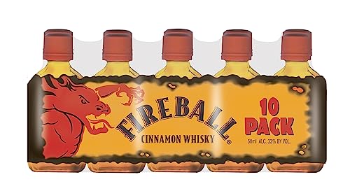 Fireball Cinnamon Whisky - Pack de 10 miniaturas de 50 ml