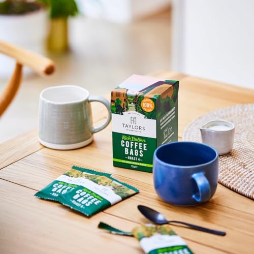 Taylors of Harrogate, Roast 4, Rich Italian Coffee Bags, 10 Enveloped Bags (Pack of 1)
