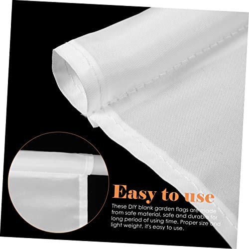 Drapeaux blancs diy pour décoration intérieure extérieure Milisten - 5