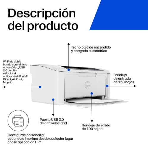 Impresora láser HP M110w dile adiós a cables con impresión Wi-Fi y Smart App 3