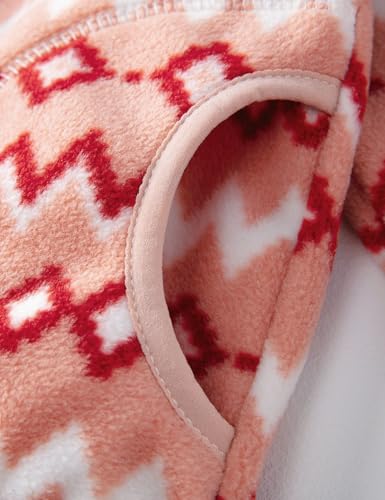 Image of Kids Printed Polar Fleece Jacket Toddler Baby Boys Girls Autumn Winter Warm Sherpa Lining Outerwear Soft Lightweight