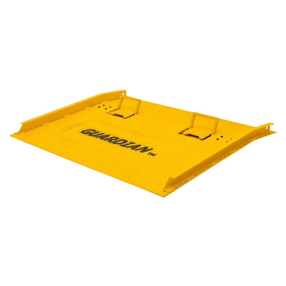 Dock Board, 60" x 72", Steel, 16,000 lb, for Forklift, up to 7" H, Guardian