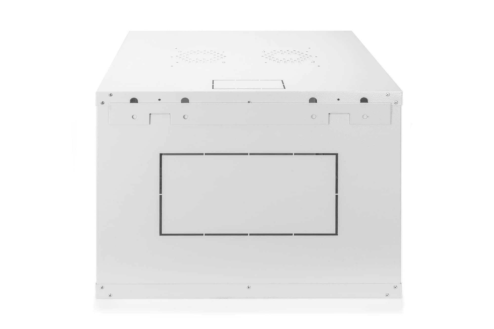 DIGITUS Armario de red – rack de 19 pulgadas – 7U – 600 mm de profundidad – 470 mm de profundidad útil – montaje en pared – capacidad de carga 60 kg – puerta de cristal – serie Dynamic Basic – gris