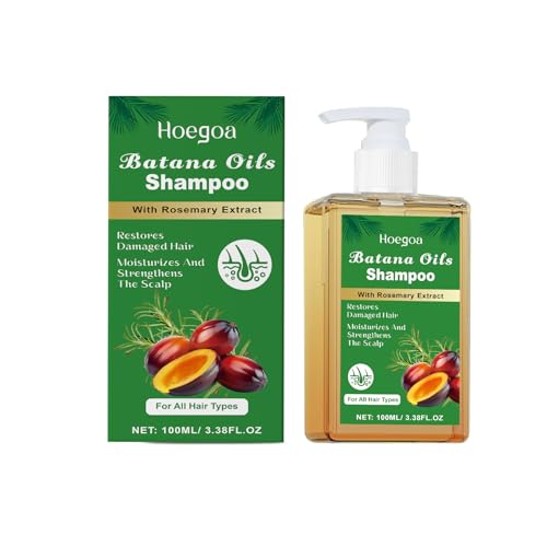 Hoegoa Batana Oils Shampoo with Rosemary Extract, Moisturizing and Strengthening