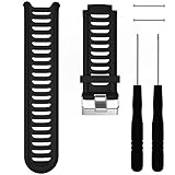 QGHXO Band for Garmin Forerunner 910XT, Soft Silicone Replacement Watch Band Strap for Garmin Forerunner 910XT Sport Watch, Fits 6.0