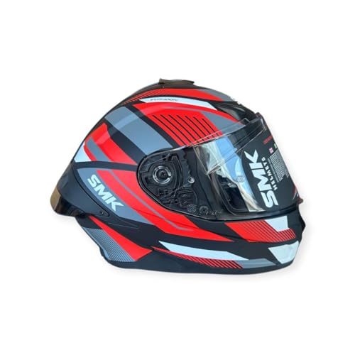 Image of SMK Typhoon Sparko Dual Visor Full Face Helmet, ISI DOT ECE 22.06 Certified
