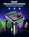 LENCENT FM auto Transmitter Bluetooth Adapter V5.0 Freisprecheinrichtung mit USB-Ladegerät PD-Typ-C...