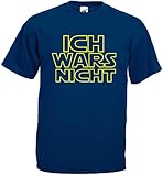 Öko-Tex Standard 100 Ich Wars Nicht Herren T-Shirt Funshirt Star warsmarine-M