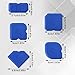 10pcs Silicone Cramer Spreader Caulking Tool Set Kit, Sealant Profiling Finishing Smoothing Mastic Tool Caulk Remover Reusable Grout Scraper Applicator for Kitchen Bathroom Floor Window & Sink (Blue)