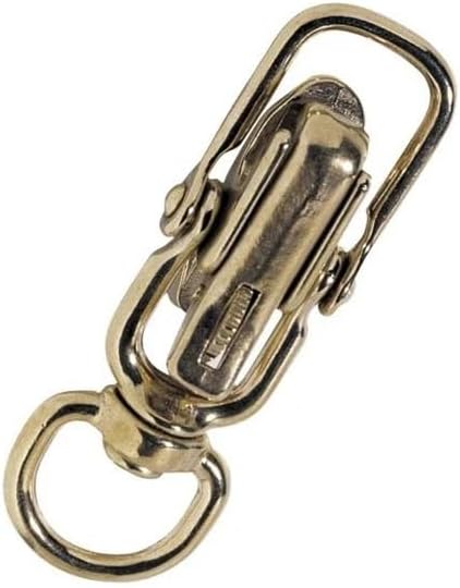 Kong Italy SNAP for LEASHES 373, Heavy-Duty Marine Bronze Panic Snap with Safety Lock and Quick-Release Function, Harnesses, and Outdoor Use, Made in Italy