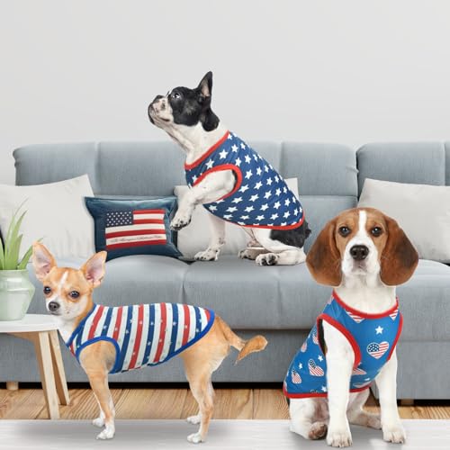50% Off Patriotic Dog Tank Top 3-Pack for Small-Medium Dogs - Image 7