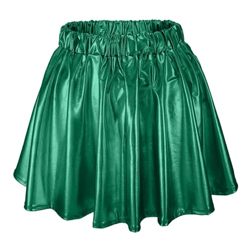 Jupe pailletée femme taille haute pour costume de carnaval plissée