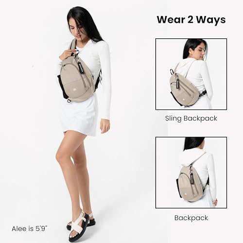 Sherpani Wayfarer, Small Convertible Sling Backpack, 8L Travel Bag, Shoulder Sling Purse, Travel Gifts for Women4