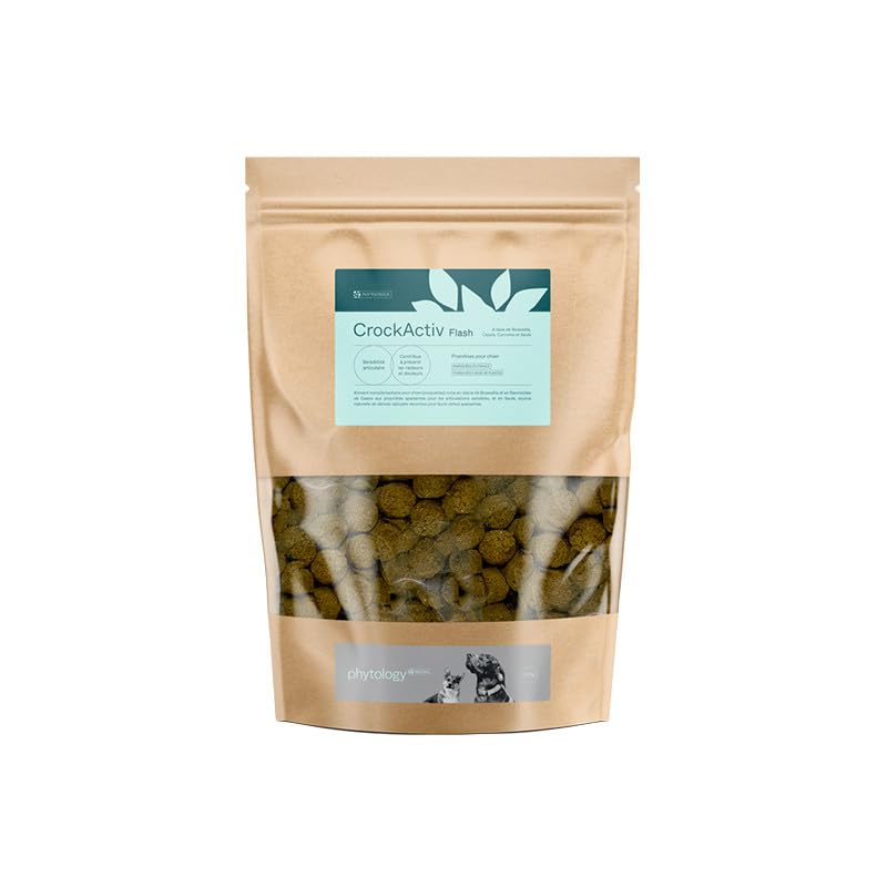 Phytology VetCareCrockActiv – Calms Joint Pain in Your Dog, Improves Locomotion – 100% Natural with Soothing and Remineralising Plants – 300 g Bag