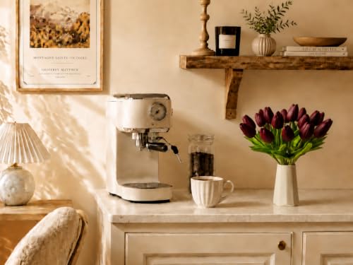 Image of Mandy's 20pcs Artificial Burgundy Tulips