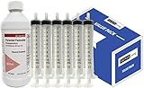 Pinworm Medicine Pyrantel Pamoate - Pint (473 mL) w/ Six Oral Syringes (10 cc, 10 mL, 2 Tsp.) - Worm Out Parasite Cleanse Detox Purge