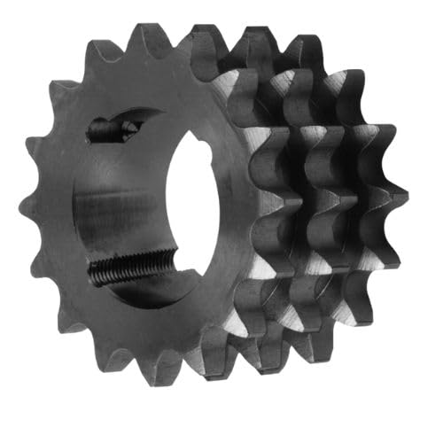 CMW - Piñones con cubo desmontable 1615 - Dentado triple - 10B3 - Norma ISO - Acero - 21 dientes - Paso 15,8 mm
