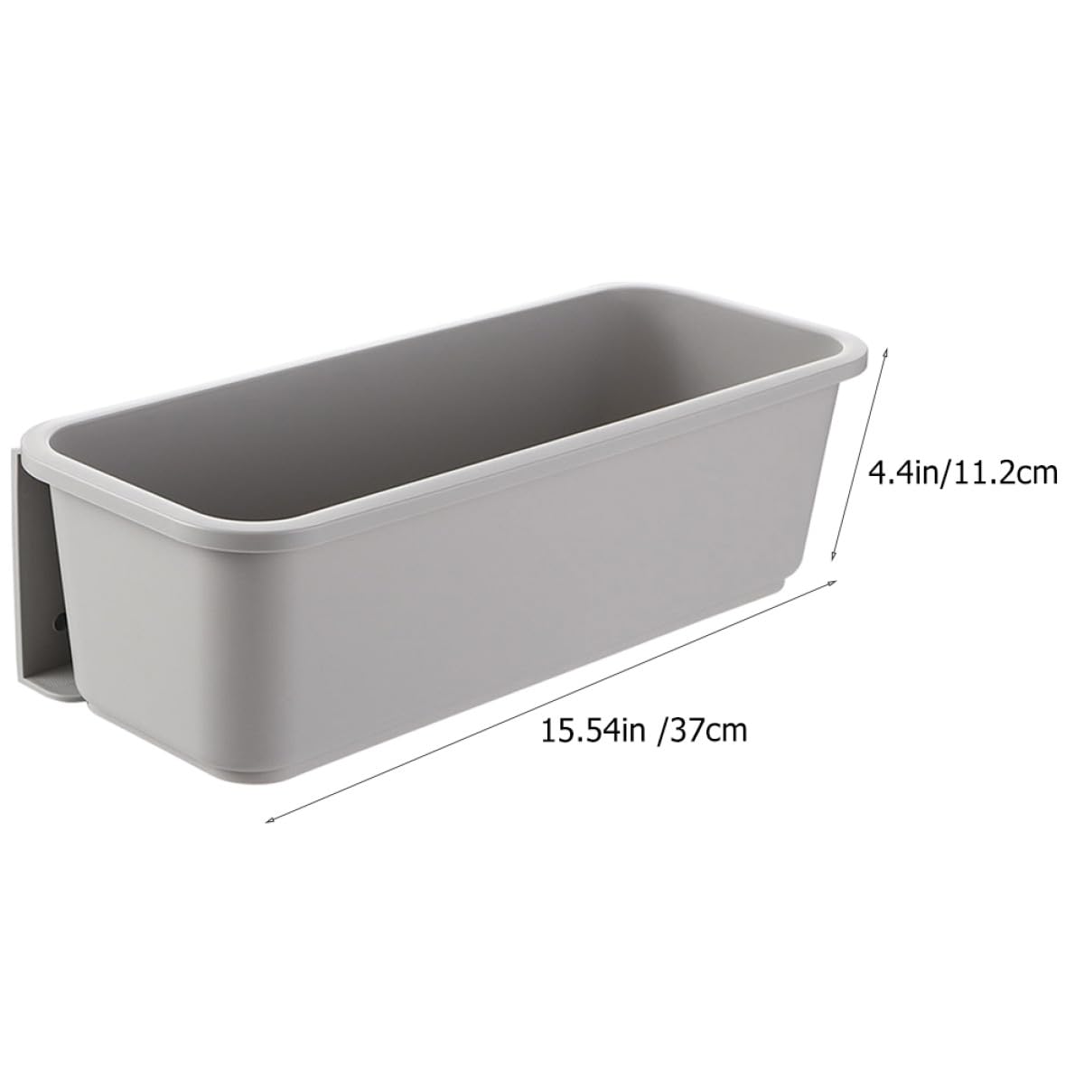 Organizer adesivo estraibile per cassetti per mensola da cucina, resistente, multiuso, in polipropilene grigio, per dispensa e armadi, ideale per un'organizzazione ordinata e salvaspazio.