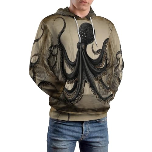 Pull à manches longues imprimé 3D de qualité aux finitions vintage médiévales - 6