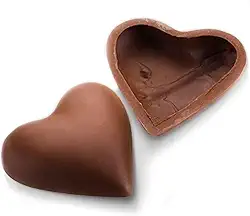Forma de Chocolate em Coração para Ovo de Páscoa, Formato, Marrom