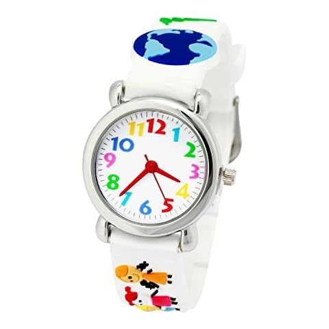 Reloj de Pulsera 3D de Dibujos Animados con Banda de Silicona Cover